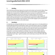 Rapport Monitoring Leveringszekerheid 2002-2010