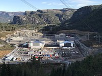 Konverterbaustelle NordLink in Tonstad (Ertsmyra)/Norwegen im Frühjahr 2017