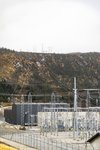 Die NordLink Konverterstation in Tonstad, Außenaufnahme vom November 2020. Im Vordergrund die Schaltfelder.