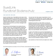 SuedLink Rundbrief Bodenschutz Ausgabe 1 2022
