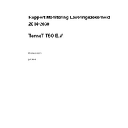 Rapport Monitoring Leveringszekerheid 2014-2030