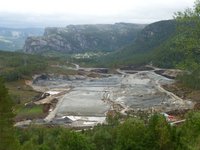 Konverterbaustelle NordLink in Tonstad (Ertsmyra)/Norwegen im Spätsommer 2015