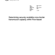 Determining securely available cross-border transmission capacity