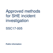 Approved methods for SHE incident investigation