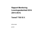 Rapport Monitoring Leveringszekerheid (2015-2031)