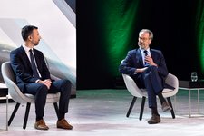 Links Tim Meyerjürgens (COO TenneT), rechts Markus Scheer (Mitglied der Geschäftsführung KfW IPEX-Bank)