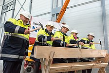 Richtfest für die Konvertergebäude von NordLink im Oktober 2017