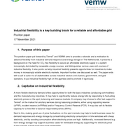 TenneT en VEMW position paper: Industrial flexibility is a key building block for a reliable and affordable grid