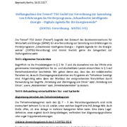Stellungnahme der TenneT TSO GmbH zum Entwurf der SINTEG-Verordnung Stellungnahme der TenneT TSO GmbH zum Entwurf der SINTEG-Verordnung