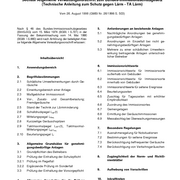 Technische Anleitung zum Schutz gegen Lärm Technische Anleitung zum Schutz gegen Lärm
