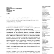 Stellungnahme zur Verbändeanhörung der ARgeV-Novellierung