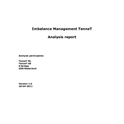 Imbalance management analysis TenneT