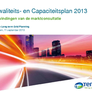 Kwaliteits- en Capaciteitsdocument 2013 (Marktconsultatie)