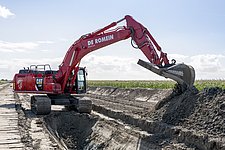 Aushub des Kabelgrabens für das NordLink-Landkabel